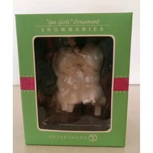 Snowbabies "Spa Girls" Ornament 2008 Department 56 New In Box